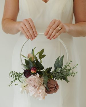 Leah Floral Hoop