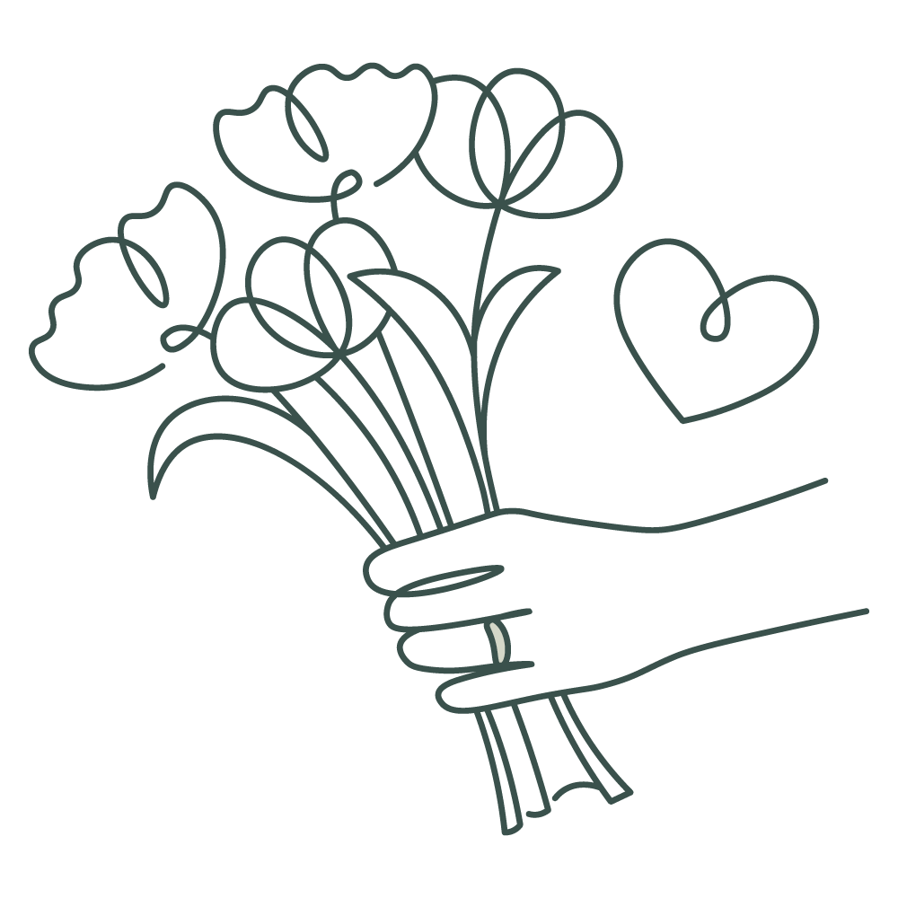 3. Enjoy beautiful blooms for your big day