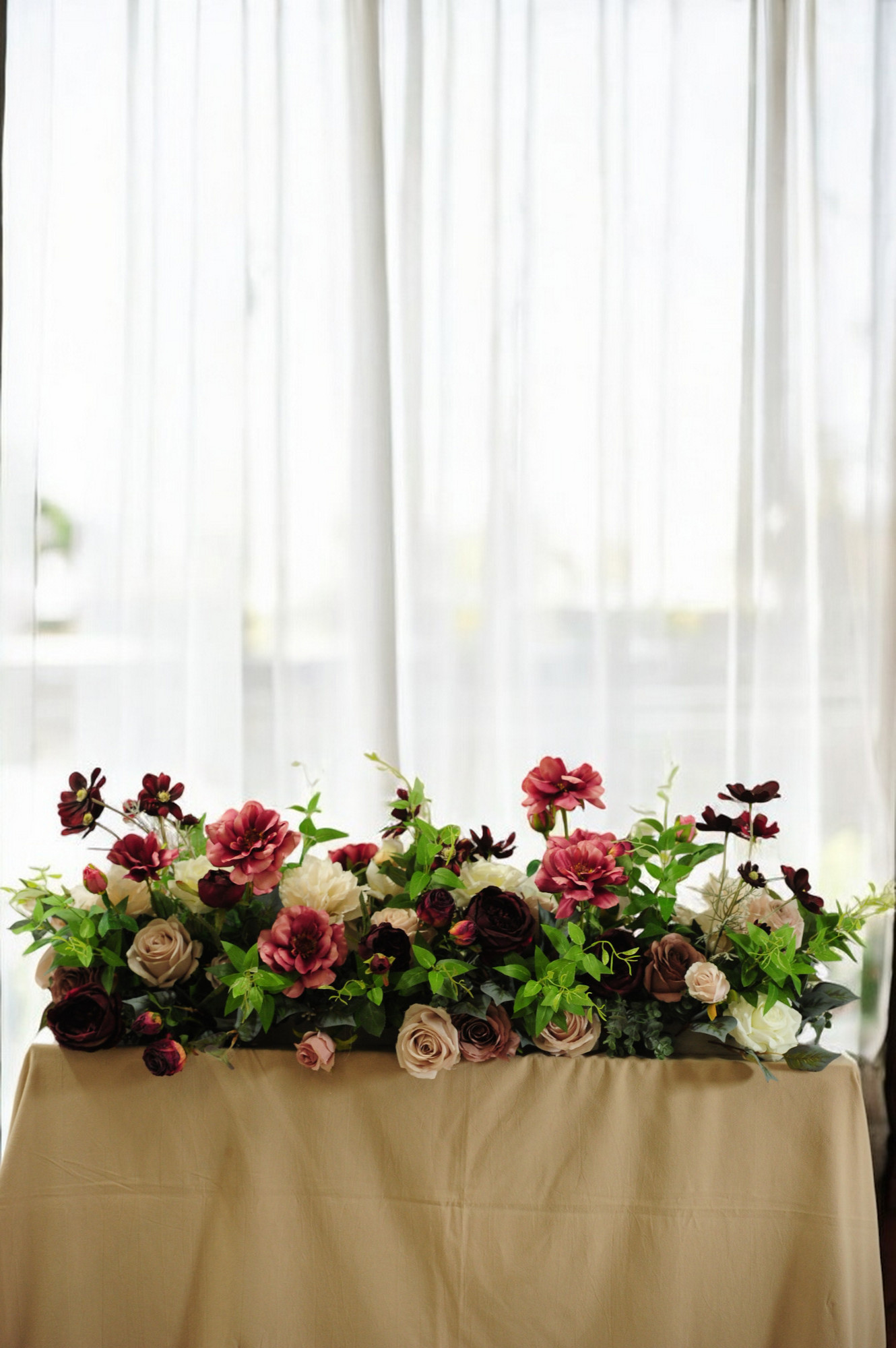 Sophia floral pillars