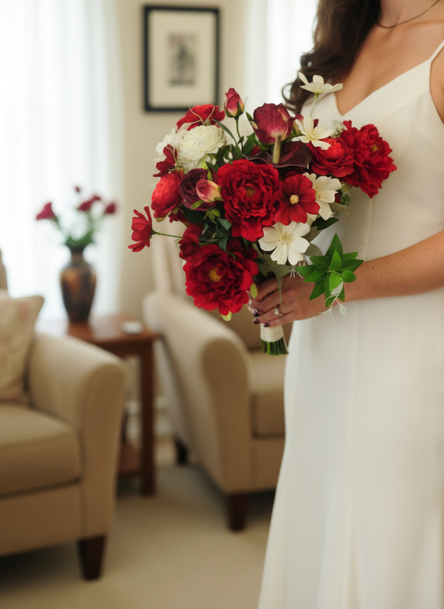 Scarlett bridesmaid bouquet