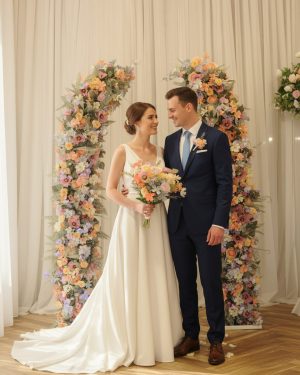 Taylor Floral Pillars