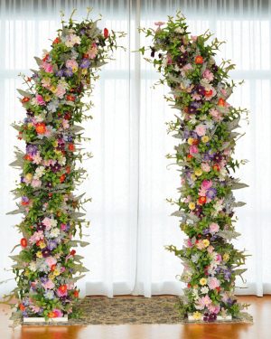 Megan Floral Pillars