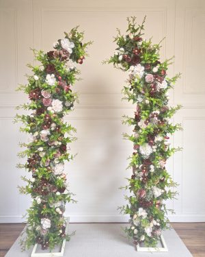 Leah Floral Pillars