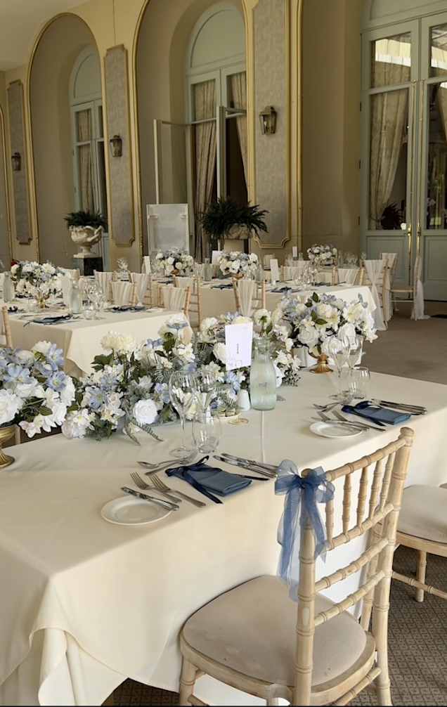 Elizabeth floral pillars