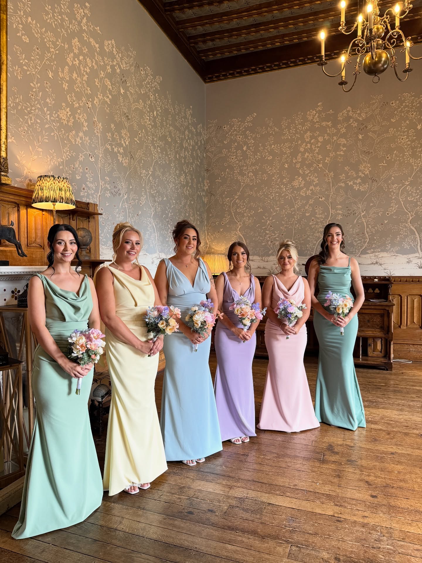 Taylor floral pillars