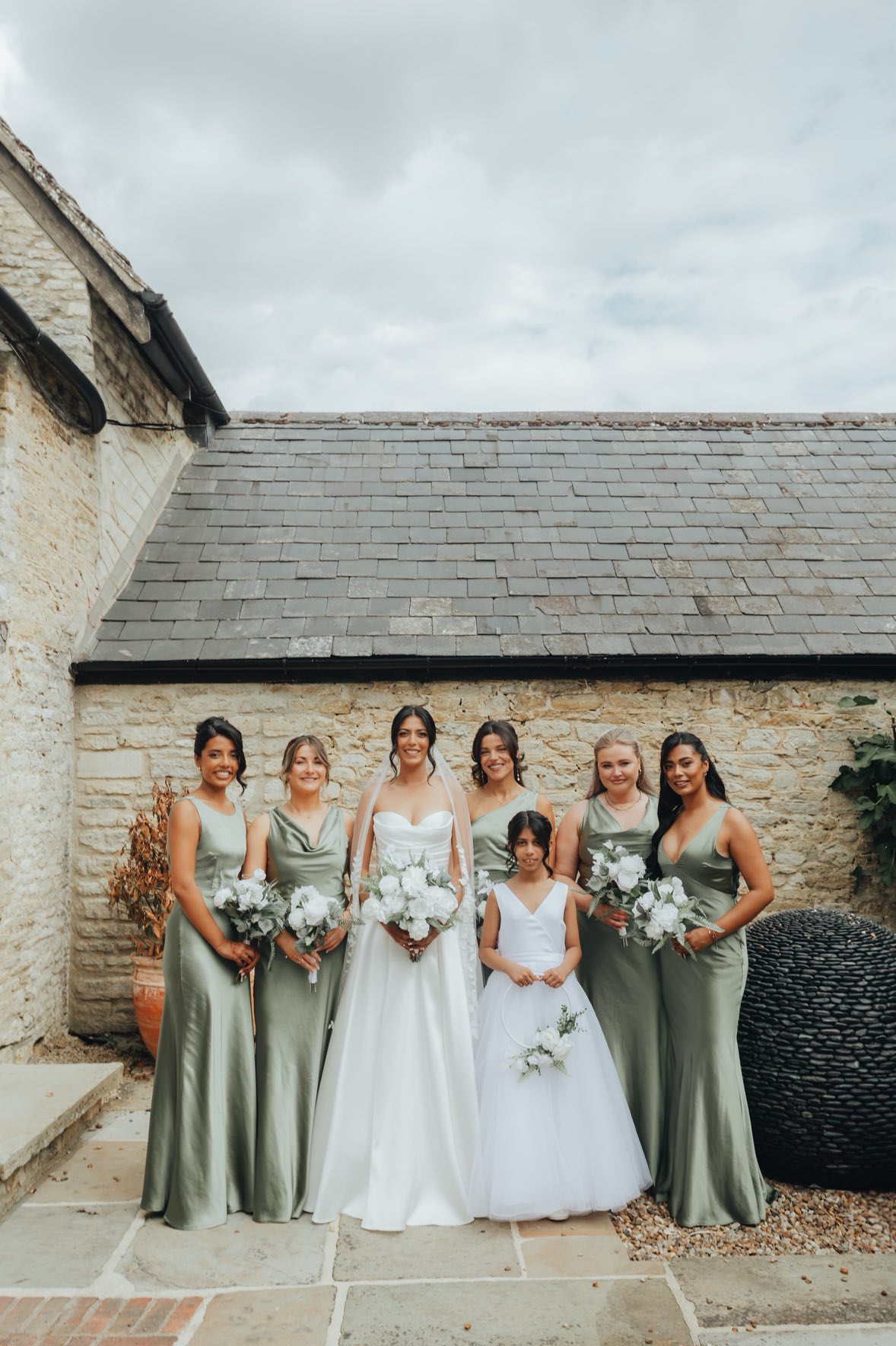 Real wedding ceremony flowers